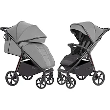 Детская Прогулочная коляска CARRELLO Bravo (CRL-5515 Mist Grey 2024 NF) складная