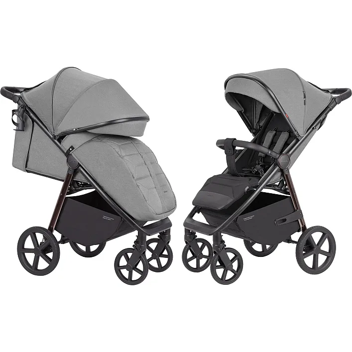 Дитяча коляска прогулянкова CARRELLO Bravo (CRL-5515 Mist Grey 2024 NF) складна