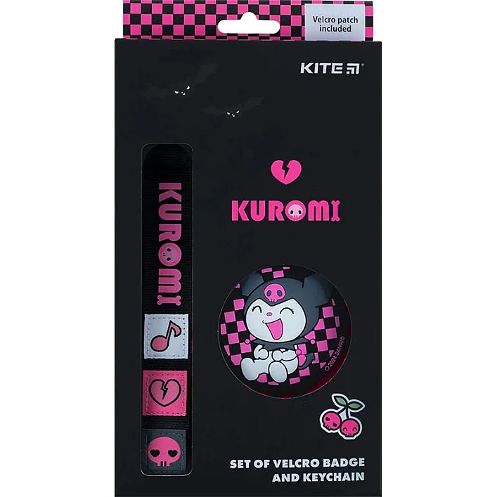 Набор аксессуаров "Kuromi: Бейдж + брелок"