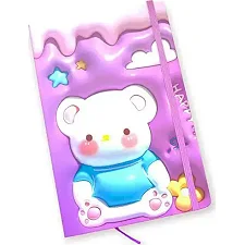 Блокнот на резинке Bunny 762619MLА6 8.7×13.5см ,80 л.,твердая обложка (Кнц5247)