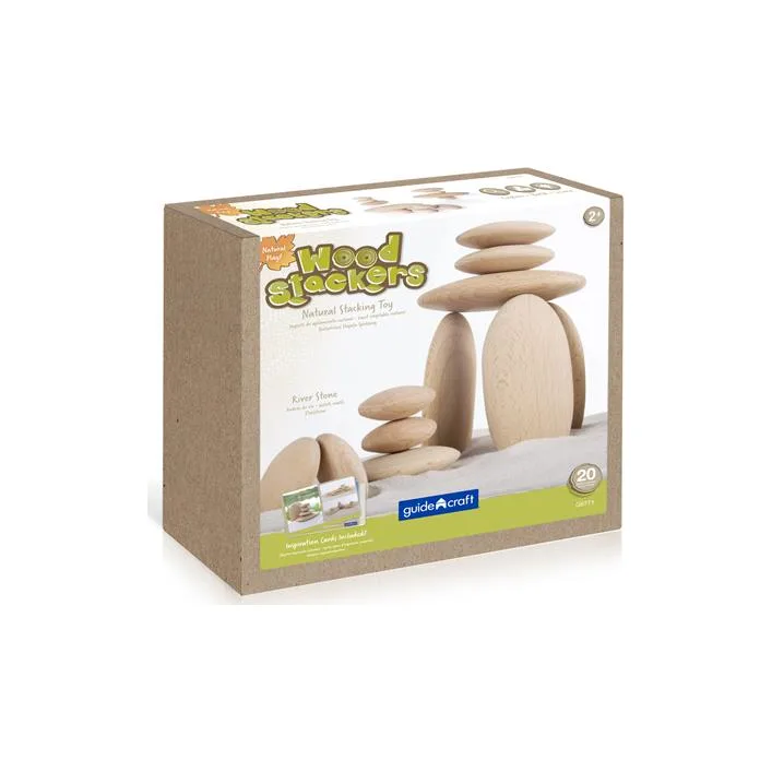 Деревянные блоки Guidecraft Natural Play Округлые камешки (G6771)