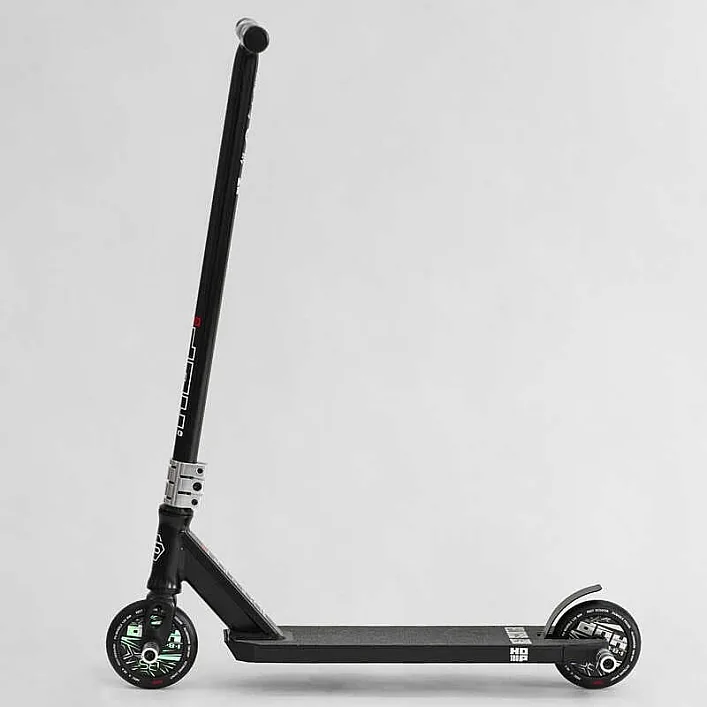 Самокат трюковый N- 16180 "Best Scooter" (2) "HOP", HIC-система, ПЕГИ, алюминиевый диск и дека, колёса PU, d=120мм, ширина руля 58 см