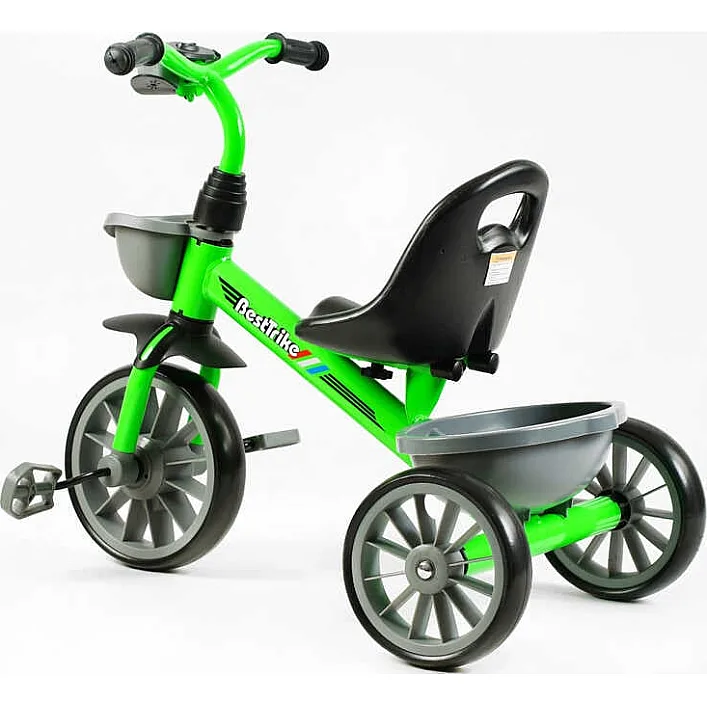 Велосипед 3-х колісний BS-14640 "Best Trike" (1) колеса EVA переднє 12’’, заднє 10’’, сталева рама, фара з музикою та світлом, 2 кошики, в коробці