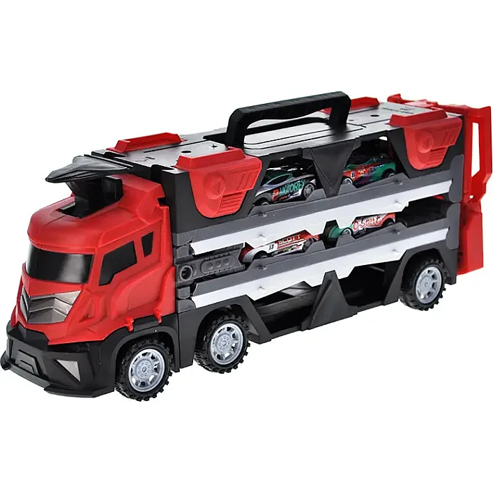 Автовоз инерционный с машинками в коробке 823 (Маш8230)
