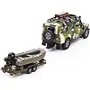 Игровой набор – LAND ROVER DEFENDER МИЛИТАРИ (с лодкой) 520191.270 TechnoDrive (Маш1986)