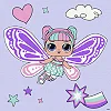 Набір для розпису по номерах для дітей "L.O.L. Surprise! O.M.G. Fairies Sweetiefly" 40х40 см IDEYKA (Нас5293)