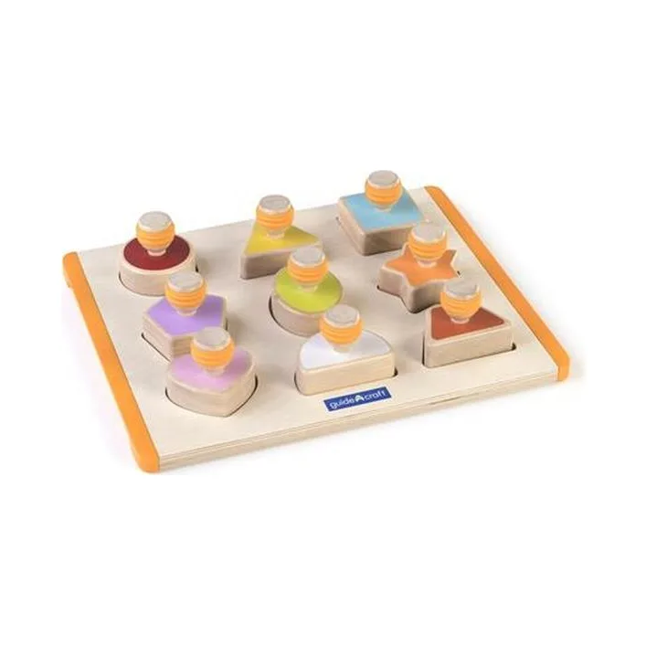 Рамка-вкладиш Guidecraft Manipulatives Форми з ручками (G6742)