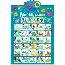 Плакат обучающий "Азбука" SK 0021 Укр Синий