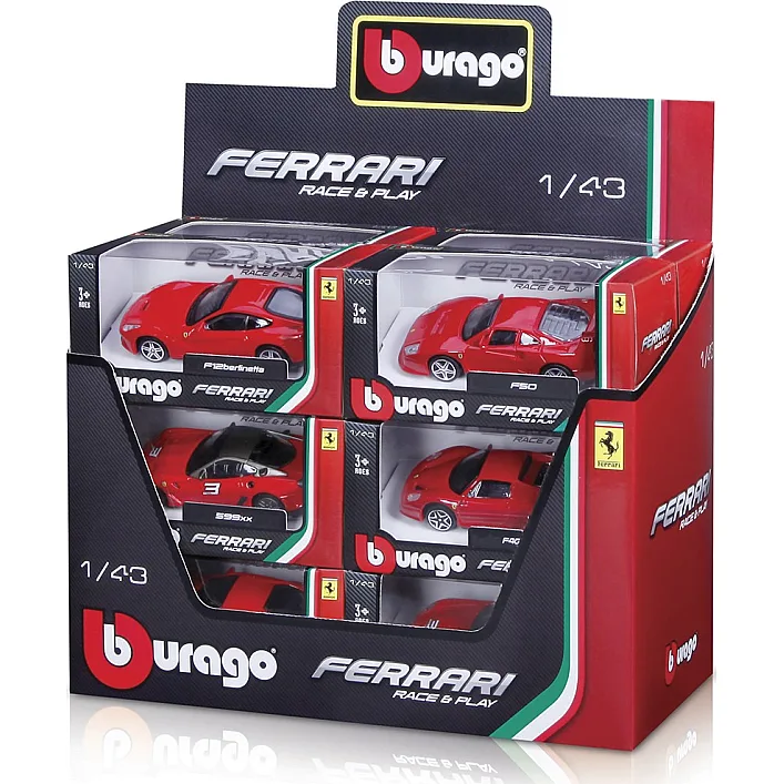 Автомодели – FERRARI Bburago (в ассорт., 1:43) (Маш3600)