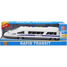 Электричка инерционная, озвученная, со светом, в коробке RJ050 р.41*10,5*13см (Маш8957)