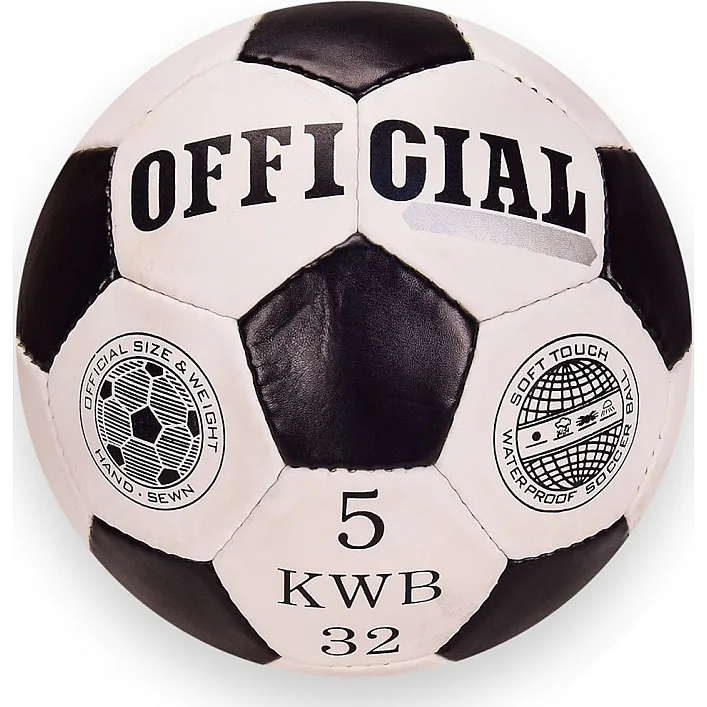 Мяч футбольный OFFICIAL №5, PU 420 грамм, 32 панели, Пакистан, сетка+игла в комплекте