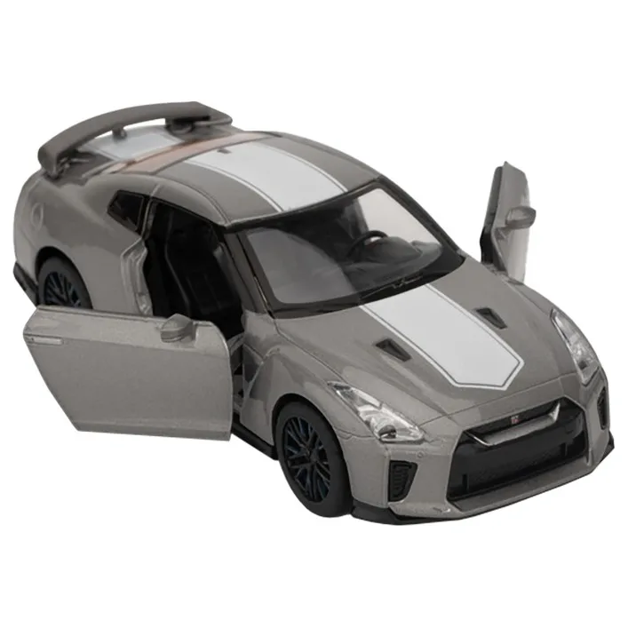 Модель автомобиля "Nissan GT-R (R35)" 68469 масштаб 1:32 свет, звук Серебристый