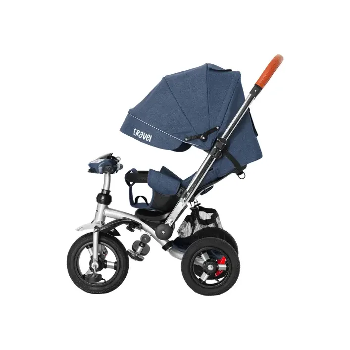 Велосипед трехколесный TILLY TRAVEL T-387/1 Синий лен (Вел3873)
