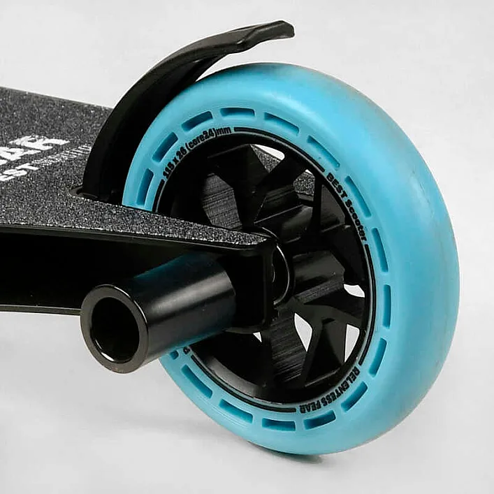Самокат трюковый МТ-40488 Best Scooter (4) "FEAR", SCS-система, ПЕГИ, алюминиевый диск и дека, колёса PU, d=115мм, ширина руля 58 см