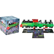 Конструктор "Block&Steps: Железнодорожный Экспресс" + ходилка и мемори игра 3в1, 136дет. QB300-202 qbee (Кон3282)