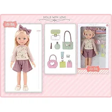 Кукла 91099 J (36) съемная одежда, аксессуары, высота 33 см, в коробке