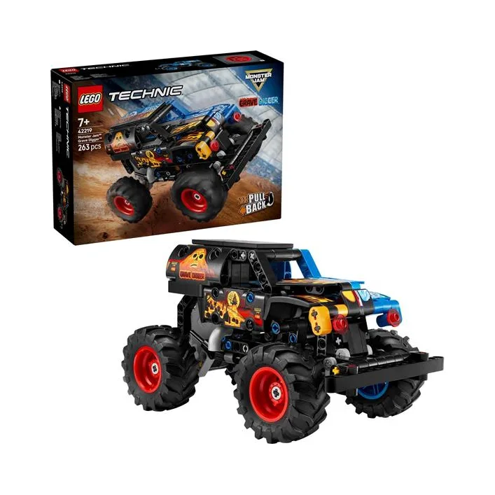 Конструктор LEGO Technic Monster Jam™ Grave Digger™ Вогонь і лід 263 Деталі (42219)