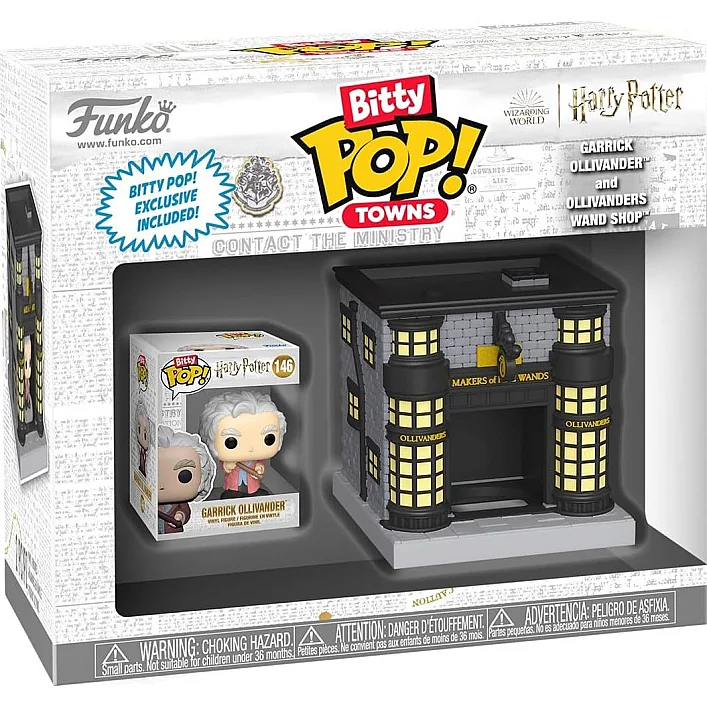Набор фигурок Bitty Pop! Town серии Гарри Поттер - Олливандер и магазин волшебных палочек