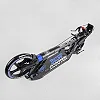 Самокат двухколесный "Best Scooter" 90166-B (2) ФАРА, переднее колесо PU 230 мм, заднее колесо 200мм, 2 амортизатора, дисковый тормоз, зажим руля