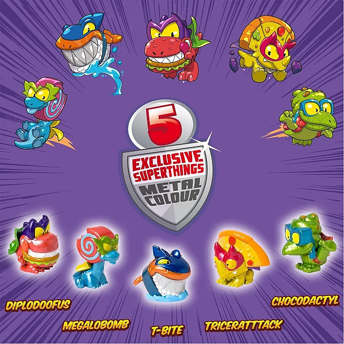 Игровой набор SUPERTHINGS S ДИНО РАЗРУШИТЕЛИ (5 эксклюзивных фигурок) PSTSD48TIN60 (Зви4860)