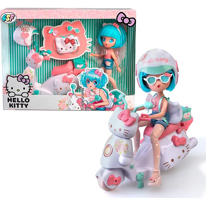 Игровой набор 4SF Manga Dolls серии Hello Kitty – Красотка Пинк на скутере