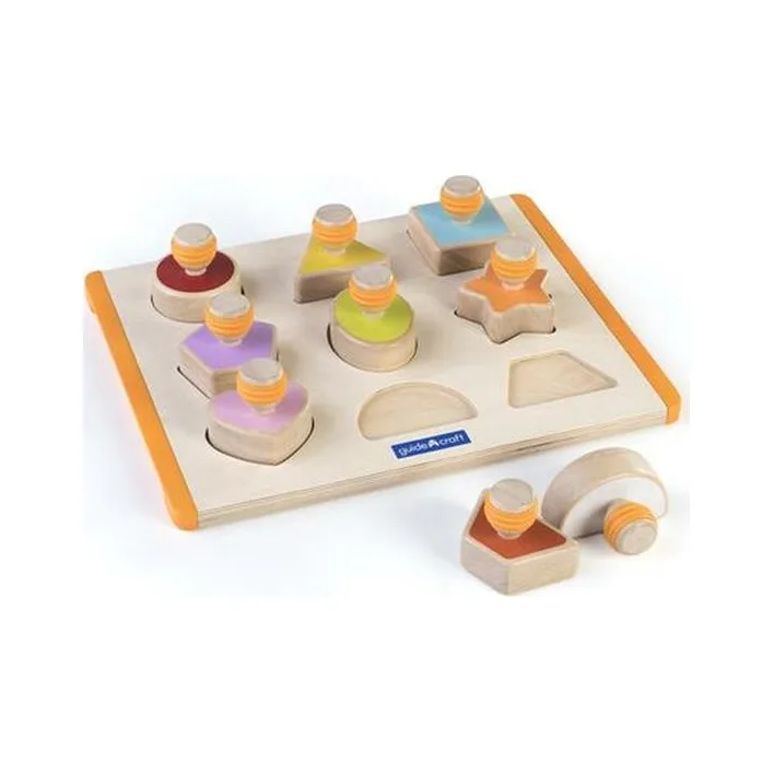 Рамка-вкладиш Guidecraft Manipulatives Форми з ручками (G6742)
