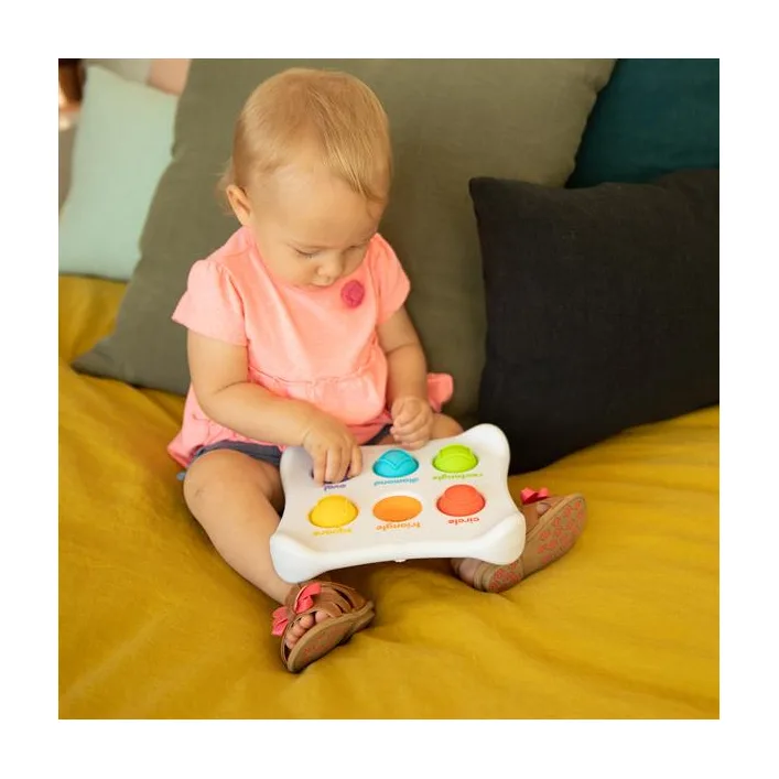 Сенсорная игрушка Fat Brain Toys Dimpl Duo Цвет Форма Брайль (F208EN)