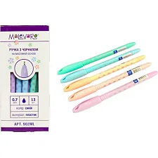 Ручка масляная 902ML "PASTEL" 0.7 мм, синяя Malevaro (Кнц5274)