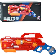 Детский Бластер пистолет "Blaze Storm" 7067 мягкие шарики 20 штук