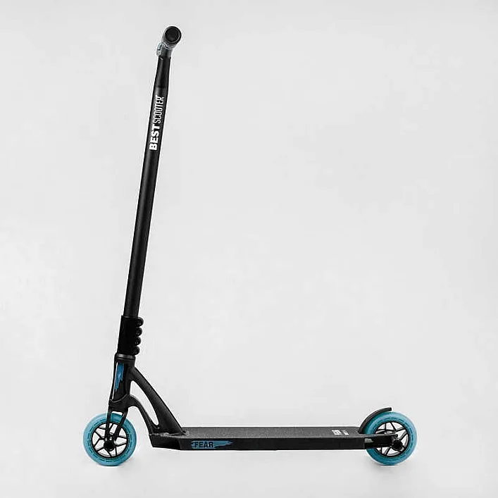 Самокат трюковый МТ-40488 Best Scooter (4) "FEAR", SCS-система, ПЕГИ, алюминиевый диск и дека, колёса PU, d=115мм, ширина руля 58 см