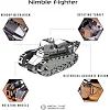 Коллекционная модель-конструктор Metal Time Nimble Fighter Танк Renault FT-17 механический (MT010)
