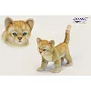 Мягкая игрушка Котенок рыжий, стоящий длина 30 см, Hansa (65733)