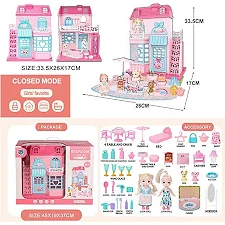 Домик 6688-10 (8) 2 куклы, мебель, аксессуары, любимцы, в коробке