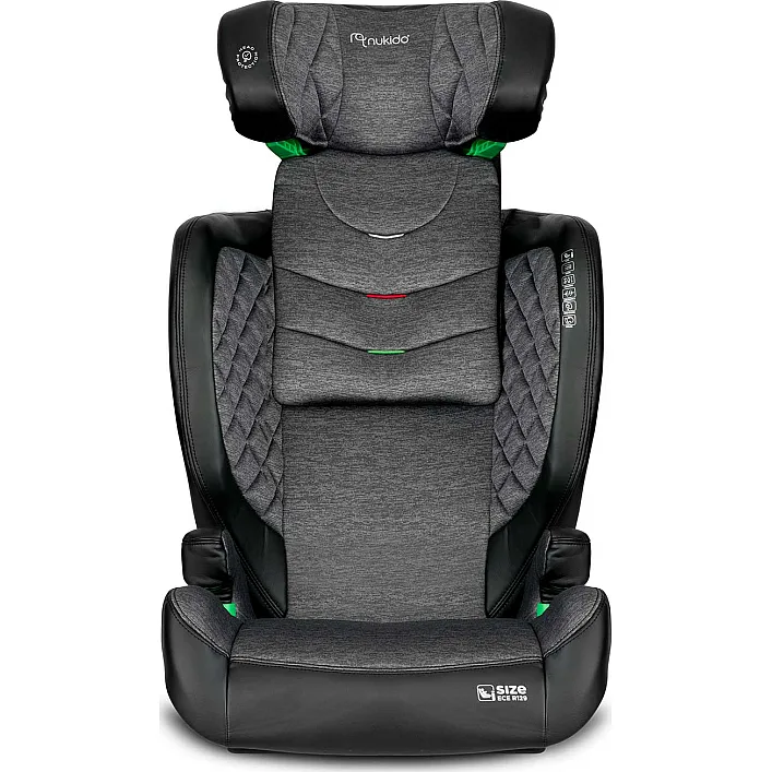 Автокрісло Nukido Louis ISOFIX 15-36 кг, чорно-сіре