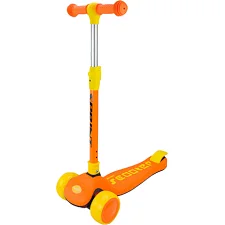 Самокат детский 3-х колесный Mini Scooter SC2420(Orange) светящиеся колеса, оранжевый