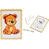 Картина по номерах Puz-22942 "Ведмедик" дерев'яна, формат А4 PuzzleOk (Нас4942)