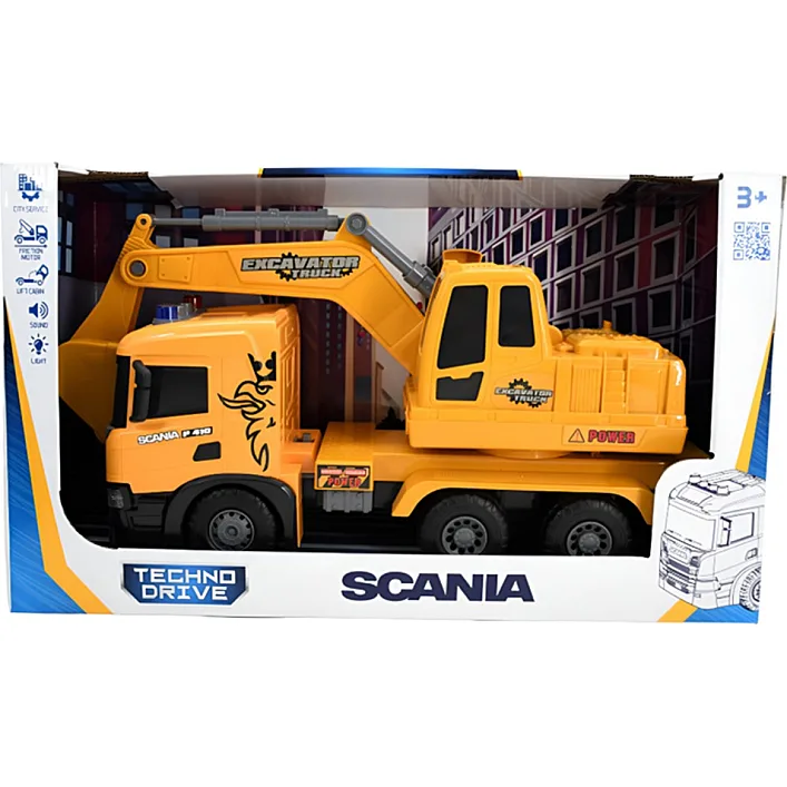 Автомодель серії "Super Big Truck" – ЕКСКАВАТОР SCANIA (світло, звук)