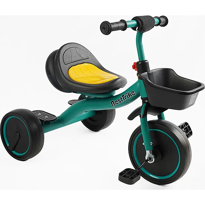 Велосипед 3-х колесный BS-47603 "Best Trike" (1) колеса EVA переднее 10&rsquo;&rsquo;, заднее 8&rsquo;&rsquo;, стальная рама, УКР.ОВЗУЧИВАНИЕ, свет, корзина, в коробке