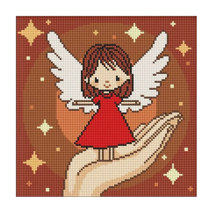 Алмазна мозаїка - "Долоня дива" ©art_selena_ua, 30х30см