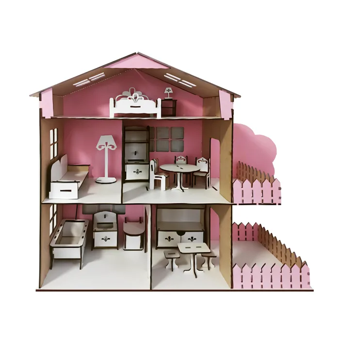 Кукольный домик «TREE HOUSE» Розовый 49*21*50 см (Дев4380)