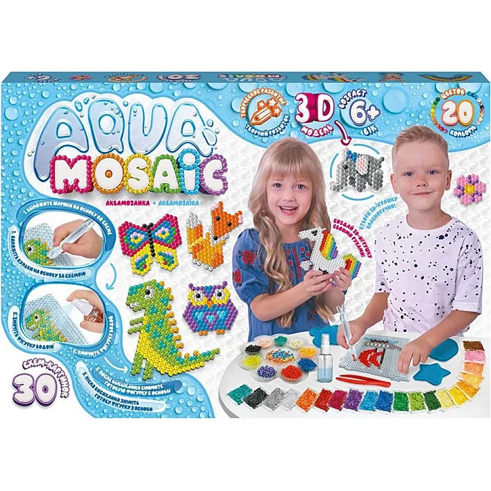 Креативна творчість "Aqua Mosaic" AM-01-01, 30 схем-картинок