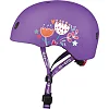 Захисний шолом MICRO - ФІОЛЕТОВИЙ З КВІТАМИ (48-53 cm, S)