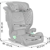 Автокрісло Nukido Louis ISOFIX 15-36 кг, чорно-сіре