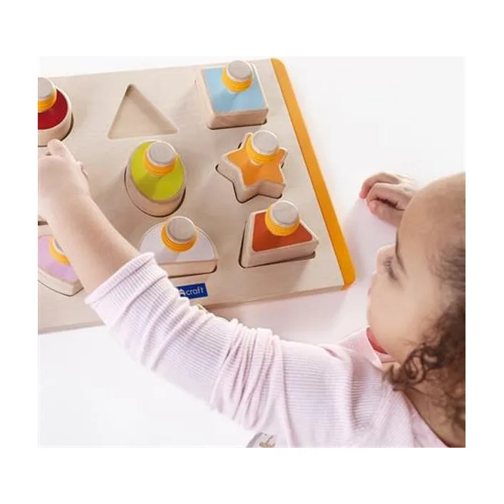 Рамка-вкладиш Guidecraft Manipulatives Форми з ручками (G6742)
