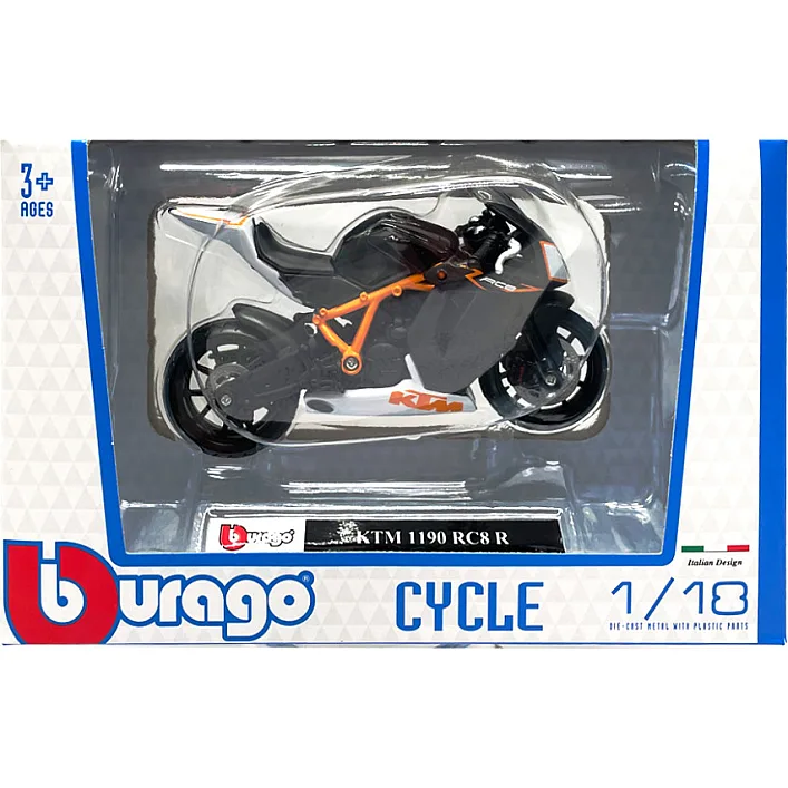 Детская модель Мотоцикла "KTM 1190" Bburago 18-51030-15 масштаб 1:18