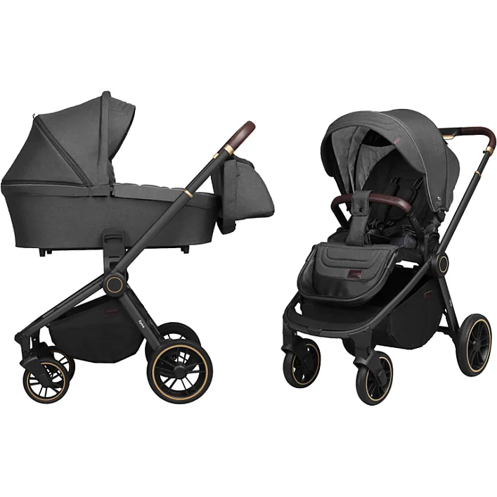 Коляска универсальная CARRELLO Epica CRL-8510/1 (2in1) Iron Grey + дождевик (Вел8501)