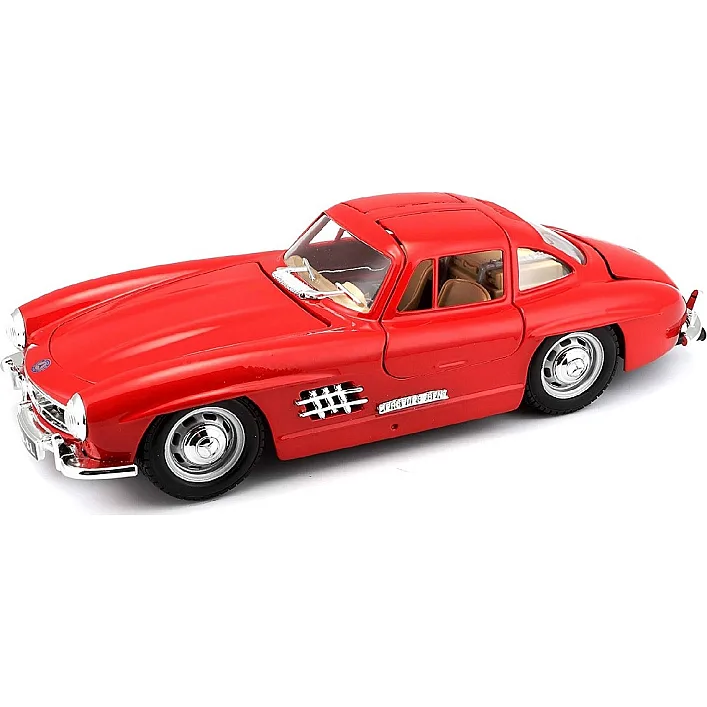 Автомодель - MERCEDES-BENZ 300 SL (1954) (асорті червоний, сріблястий, 1:24)