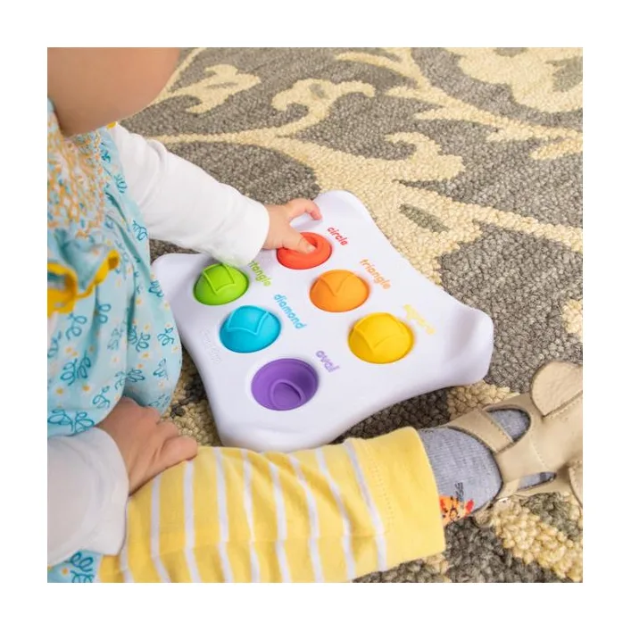 Сенсорная игрушка Fat Brain Toys Dimpl Duo Цвет Форма Брайль (F208EN)