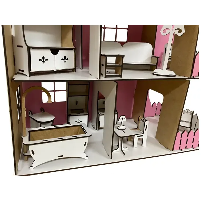 Кукольный домик «TREE HOUSE» Розовый 49*21*50 см (Дев4380)