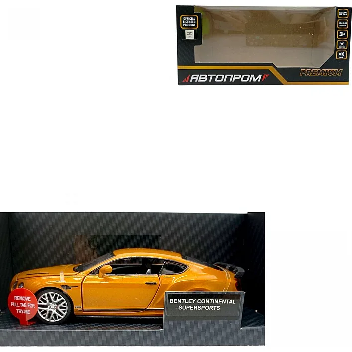 Машина мет. Bentley Continental GT Supersports, бат., світло, звук, відкр.двері